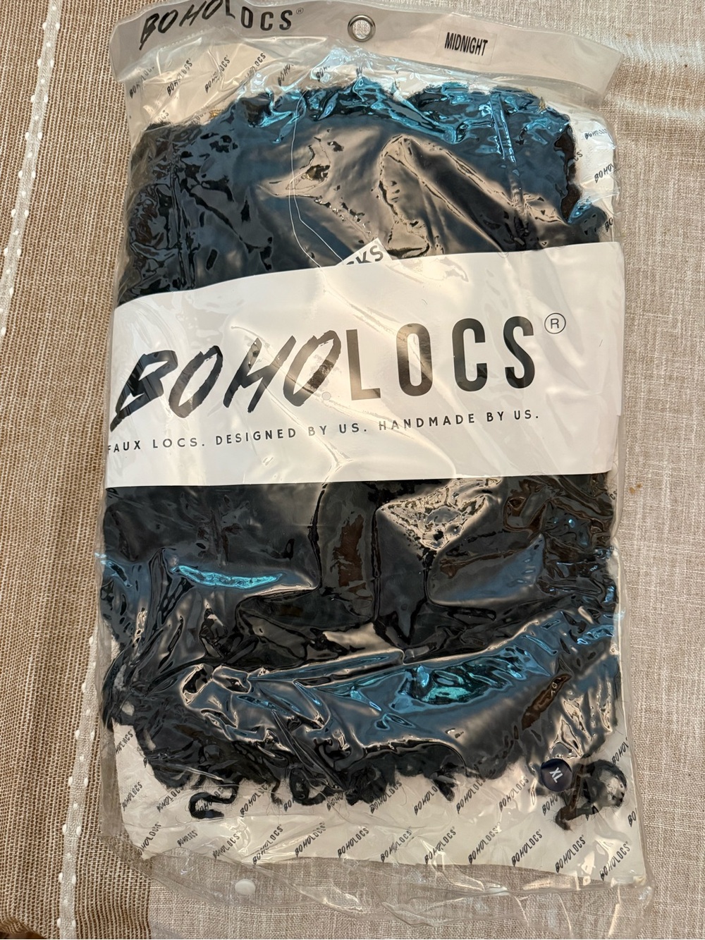Midnight Black Hair Extensions - Women's Synthetic Locs